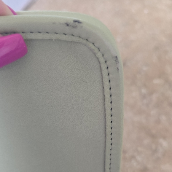 vintage Coach Light Green Leather Clutch - Picture 5 of 5